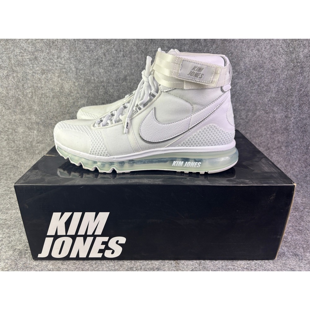 Nike Air Max 360 High Kim Jones Mens Size 10 White Sneakers AO2313-100